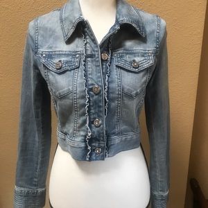 LAST CHANCE!! WHBM Crop jean jacket - 00